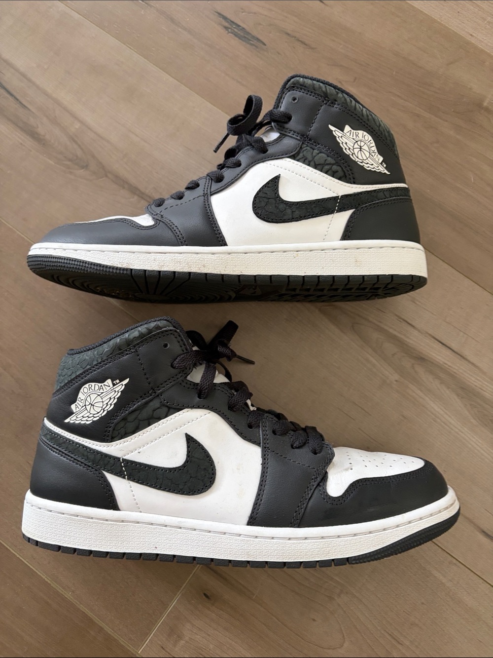 Nike Air Jordan Black and White High-Top